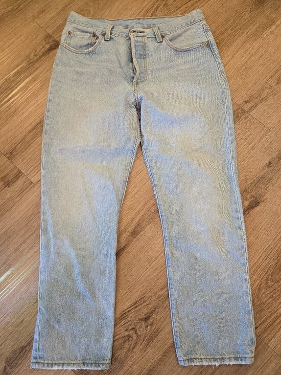 Levi's Denim - Levi's Jeans 501 Original Fit Women's 29x26 Blue Denim Straight Leg Button Fly